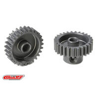 TEAM CORALLY - 48 DP PINION - SHORT - HARD ANODISED AL7075 - 27 TEETH - SHAFT DIA. 3.17MM