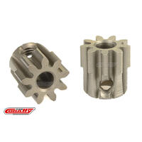 TEAM CORALLY - 32 DP PINION - SHORT - HARDENED STEEL - 9 TEETH - SHAFT DIA. 3.17MM