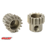 Team Corally - M0.6 Pinion - Short - Hardened Steel - 15 Teeth - Shaft Dia. 3.17Mm