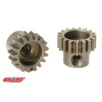 TEAM CORALLY - M0.6 PINION - SHORT - HARDENED STEEL - 17 TEETH - SHAFT DIA. 3.17MM
