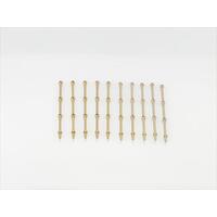 3 Hole Stanchion, Brass 40Mm