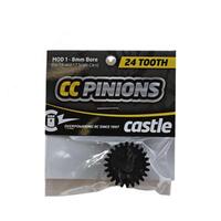 CASTLE CREATIONS 24T MOD1 PINION SUIT 8MM SHAFT, 010-0065-28