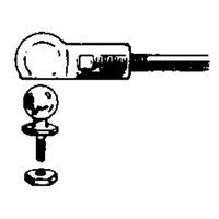 DUBRO 190 1/16IN THREADED BALL LINK (1 PC PER PACK)