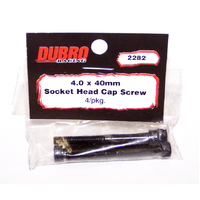 Dubro 2282 4.0Mm X 40 Socket-Head Cap Screws (4 Pcs/Pack)