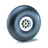 DUBRO 350TL 3-1/2IN DIA TREAD LIGHT WHEELS (1 PAIR PER CARD)