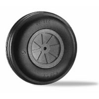 DUBRO 400TV 4IN DIA LG SCALE TREADED WHEEL (1 EACH PER CARD)