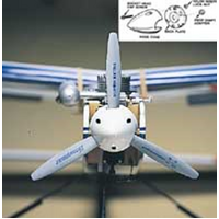 Dubro 541 2In Three Blade Spinner White (1 Pc Per Pack)