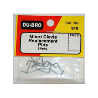 DUBRO 918 MICRO CLEVIS PINS (12 PCS PER PACK)(DISCONTINUED)