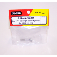 DUBRO 980 3.17MM COLLET FOR 1 1/4IN ELECTRIC SPINNER (1/PKG.)(DISCONTINUED)