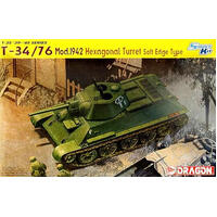 Dragon 1/35 T-34/76 Mod.1942 Hexagonal Turret Plastic Model Kit [6424]