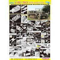 Dragon 1/35 Sd.Kfz.7 8T Half Track Initial Production Plastic Model Kit [6466]