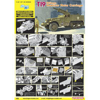 Dragon 1/35 T19 105Mm Howitzer Motor Carriage Plastic Model Kit [6496]