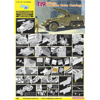 DRAGON 1/35 T19 105MM HOWITZER MOTOR CARRIAGE PLASTIC MODEL KIT [6496]