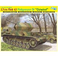 DRAGON 1/35 3.7CM FLAK 43 FLAKPANZER IV "OSTWIND" PLASTIC MODEL KIT