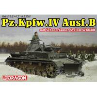 DRAGON 1/35 PZ.KPFW.IV AUSF.B MIT SCHNEER ¤UMER SYSTEM SCHMIDT PLASTIC MODEL KIT [6764]