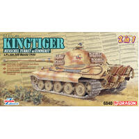Dragon 1/35 Sd.Kfz.182 Kingtiger Henschel Production W/Zimmerit Plastic Model Kit Russia 1944 [6840]