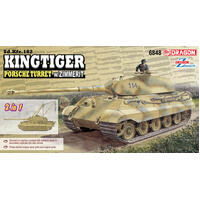 Dragon 1/35 Kingtiger Porsche W/Zimmerit (2 In 1) [6848]