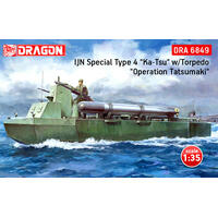 Dragon 1/35 Ijn Special Type 4 "Ka-Tsu" W/Torpedo (Operation Tatsumaki) Plastic Model Kit [6849]