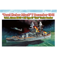 DRAGON 1/700 "PEARL HARBOUR ATTACK" U.S.S. ARIZONA BB-39 "KATE" CARRIER BOMBER [7127]