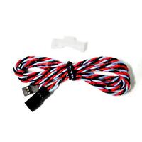 DUALSKY 1200MM TWISTED HEAVY DUTY SERVO EXTENSION LEAD