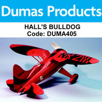 DUMAS 405 HALL'S BULLDOG RUBBER POWERED 28 INCH WINGSPAN RUBBER POWERED