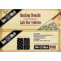 DAS WERK GERMAN LATE WAR MASKING STENCILS PLASTIC MODEL KIT [DWA006]