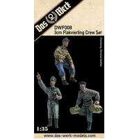 DAS WERK 1/35 SET FLAKVIERLING 3 FIGURES PLASTIC MODEL KIT [DWF008]