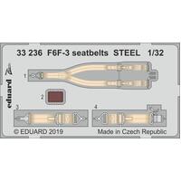 Eduard 1/32 F6F-3 Seatbelts Steel Photo Etched Parts