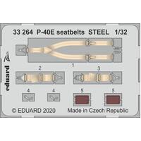 Eduard 1/32 P-40E Seatbelts Steel Photo Etched Parts [33264]