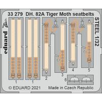 EDUARD 1/32 DH. 82A TIGER MOTH SEATBELTS STEEL PHOTO ETCHED PARTS