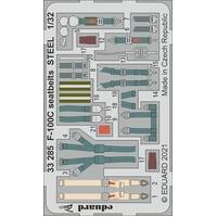 Eduard 1/32 F-100C Seatbelts Steel Photo Etched Set