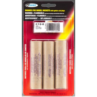 ESTES 24MM ENGINE E12-8 (3 EA) (UN0276 1.4C DG)