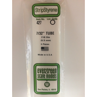 Evergreen White Polystyrene Round Tube 0.219 X 24" / 5.6Mm X 61Cm (6)