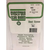 Evergreen Clear Polystyrene Sheet 0.005 X 6 X 12" / 0.13Mm X 15Cm X 30Cm (3)