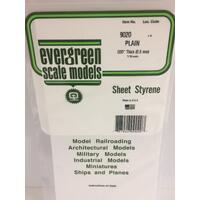 Evergreen White Polystyrene Sheet 0.020 X 6 X 12" / 0.51Mm X 15Cm X 30Cm (3)