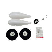 Flex Innovations Wheel Pant Set With Wheels And Hardware, Yak 55 10E