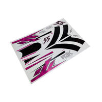 Flex Innovations Pink / Black Decal Set, Yak 55 10E