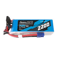 Gens Ace G-Tech 4S 2200Mah 45C 14.8V Soft Pack Lipo Battery (Ec3)