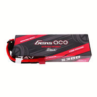 Gens Ace G-Tech 2S 5300Mah 60C 7.4V Hardcase/Hardwired Lipo Battery (Deans)