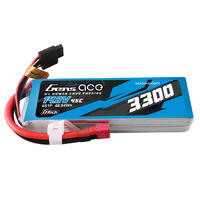 Gens Ace G-Tech 4S 3300Mah 45C 14.8V Soft Pack Lipo Battery (Deans)