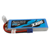 Gens Ace 3S 3300Mah 11.1V 45C Soft Case Lipo Battery (Ec3)