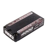 Gens ace Redline 2.0 Series 7.4V 4000mAh 2S 140C Hardcase Shorty LiPo Battery, 5.0 Bullet