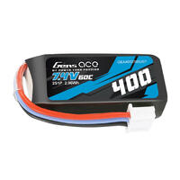 Gens Ace 2S 400Mah 60C 7.4V Soft Pack Lipo Battery (Jst)