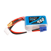 Gens Ace 3S 450Mah 45C 11.1V Soft Pack Lipo Battery (Ec2)