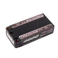Gens ace 4600mAh 2S 140C 7.4V HardCase 64# Redline 2.0 Series Lipo Battery with 5.0mm bullet