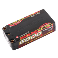 Gens Ace 2S Redline 2.0 6000Mah 140C 7.6V Hardcase Lipo Battery (5.0Mm Bullet)