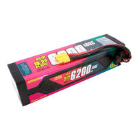 GENS ACE G-TECH 4S ADVANCED 6200MAH 100C 15.2V HARDCASE LIPO BATTERY (XT60)