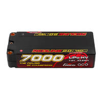 Gens Ace 2S Redline 2.0 7000Mah 140C 7.6V Hardcase Lipo Battery (5.0Mm Bullet)