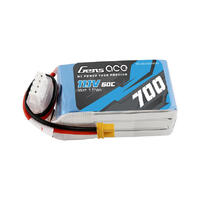 Gens Ace 3S 700Mah 11.1V 60C Soft Case Lipo Battery (Xt30)
