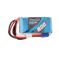 Gens Ace 3S 800Mah 45C 11.1V Soft Pack Lipo Battery (Ec2)